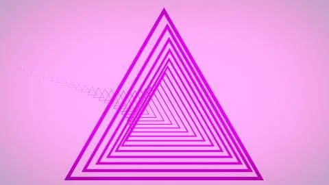 Retro triangular tunnel of triangles 写真素材