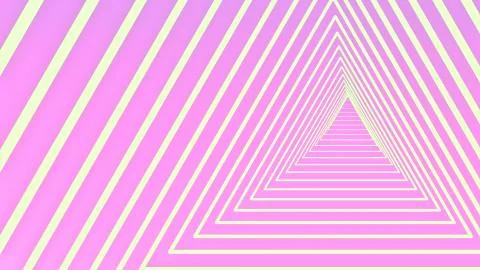 Retro triangular tunnel of triangles Stock Photos