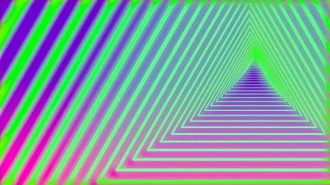 Retro triangular tunnel of triangles 스톡 사진