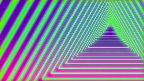 Retro triangular tunnel of triangles 스톡 사진