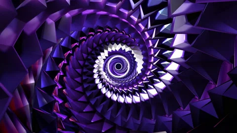 Retro Tunnel Colored Loop Stock Footage 154243575