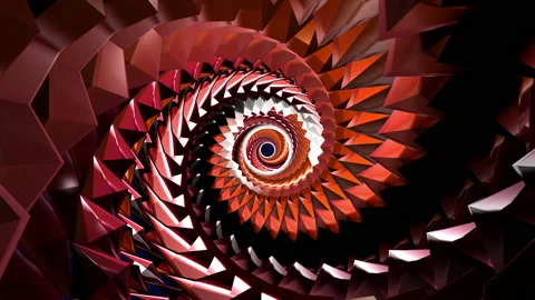 Retro Tunnel Colored Loop Stock Footage 154243578