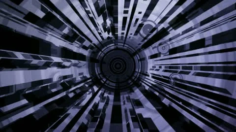 Retro tunnel Stock Footage 12564871