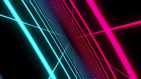 Retro Tunnel Ultra Flight Stock Footage 80992487