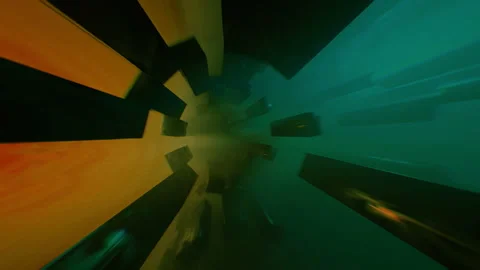 Retro Tunnel VJ Loop Stockbeeldmateriaal 252510271