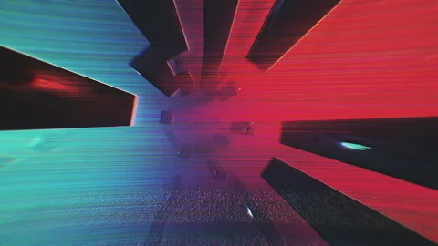 Retro Tunnel VJ Loop Stockbeeldmateriaal 252510524