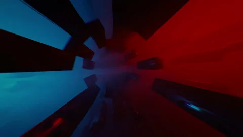 Retro Tunnel VJ Loop Stockbeeldmateriaal 252510982