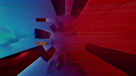 Retro Tunnel VJ Loop Stockbeeldmateriaal 252511046