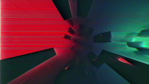 Retro Tunnel VJ Loop Stockbeeldmateriaal 252511143