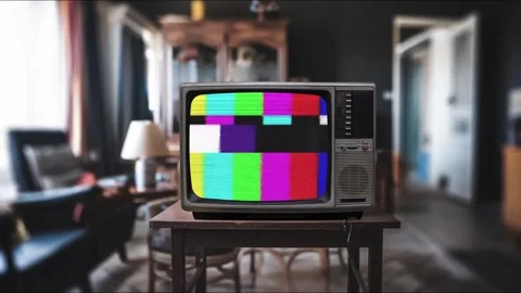 Retro TV Apartment Green Screen Overlay Stock-Footage 344728558