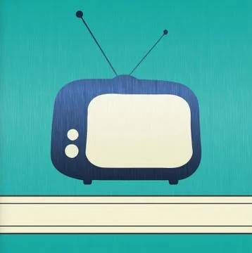 Retro TV background Illustrazione stock