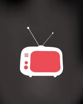 Retro TV background Stock Illustration