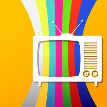 Retro TV background Stockillustratie