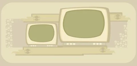 Retro tv frame Stock-Illustration