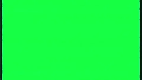 Retro TV Frame Overlay on Green Screen with Subtle Black Sides Border and Noise 動画素材 331680261