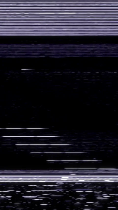Retro TV glitch effect with horizontal static distortion and scattered flickers Vídeos de archivo 303812797
