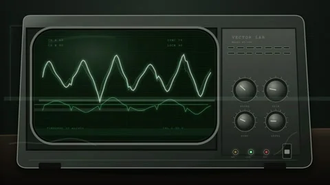 Retro TV Glitch Loop - Vintage Noise Green Screen Backdrop Vidéo 344031115