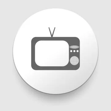 Retro tv icon Stock Illustration