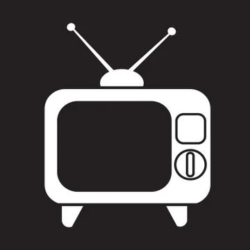 Retro tv icon Stock-Illustration