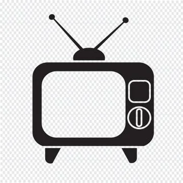 Retro tv icon Stock-Illustration