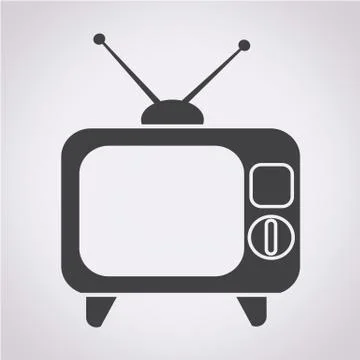 Retro tv icon Stock-Illustration