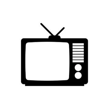 Retro tv icon Stock Illustration
