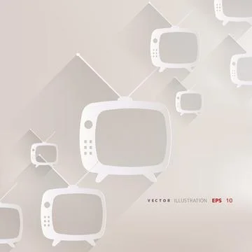 Retro tv icon Stock-Illustration