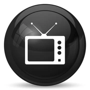 Retro tv icon. Internet button on white background.. イラスト素材
