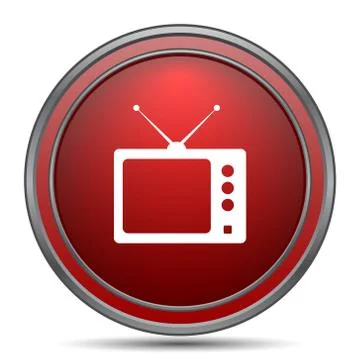 Retro tv icon. Internet button on white background.. イラスト素材