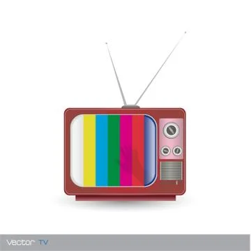 Retro TV Stock Illustration