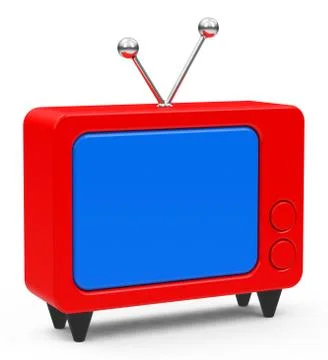 The retro TV Stock Illustration
