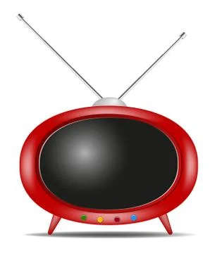 Retro TV Stock Illustration