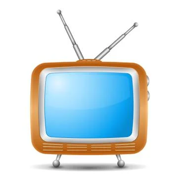 Retro TV Stock Illustration
