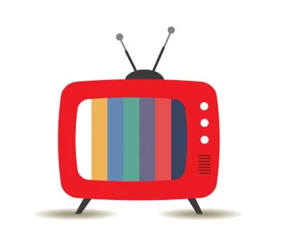 Retro TV Stock Illustration