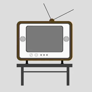 Retro TV Stock Illustration