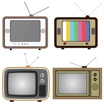 Retro TV Stock Illustration