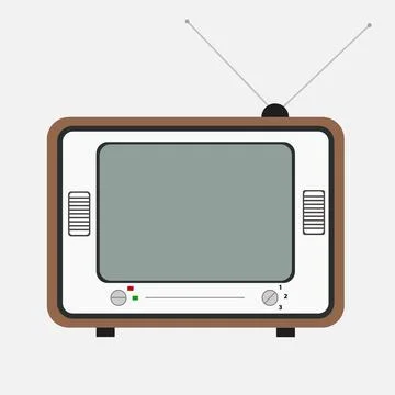 Retro TV Stock Illustration