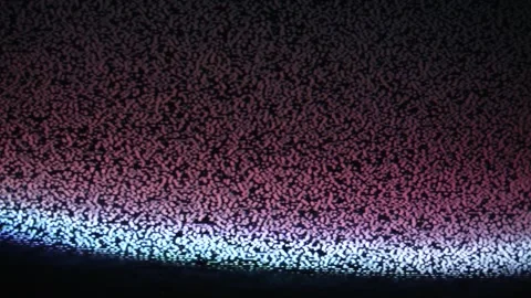 Retro TV Screen with Scan Lines and Interference Effects 動画素材 299667601