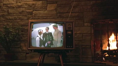 Retro TV Set Stock Footage 50245319
