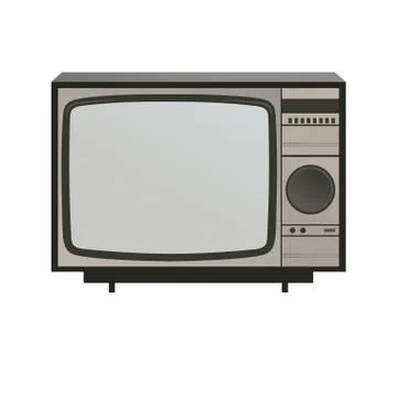 Retro tv-set Stock Illustration