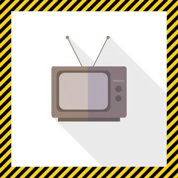 Retro TV set 스톡 일러스트