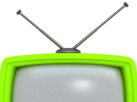 Retro tv set. isolated Illustrazione stock