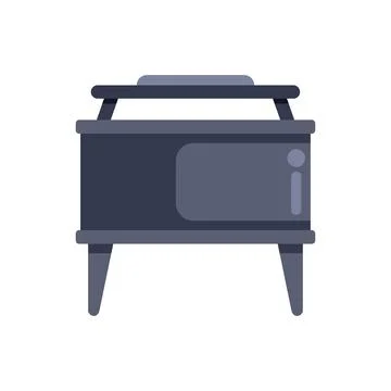 Retro tv set standing on high legs on white background イラスト素材