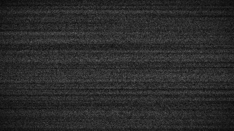 Retro TV static noise transition animation with horizontal noise pattern motion. Stock Footage 335241029