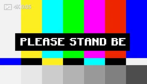 Retro TV Test Pattern Illustration 스톡 일러스트