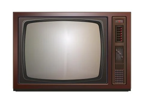 Retro tv, vector illustration Stock Illustration