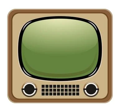 Retro tv vector illustration isolated Stock Illustration