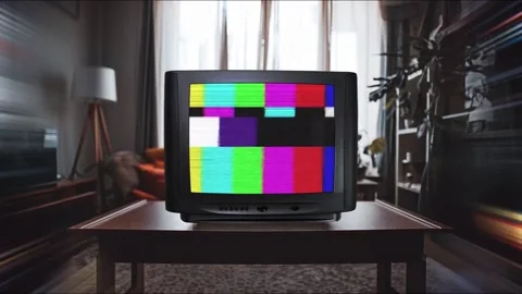 Retro TV Window Green Screen Overlay Stock-Footage 344727091