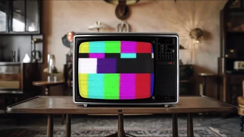 Retro TV Workshop Green Screen Overlay Stock-Footage 344727506