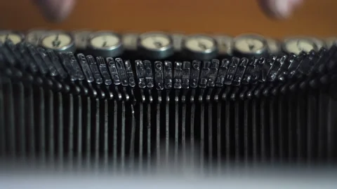Retro typewriter letters 4K Vidéo 146484012